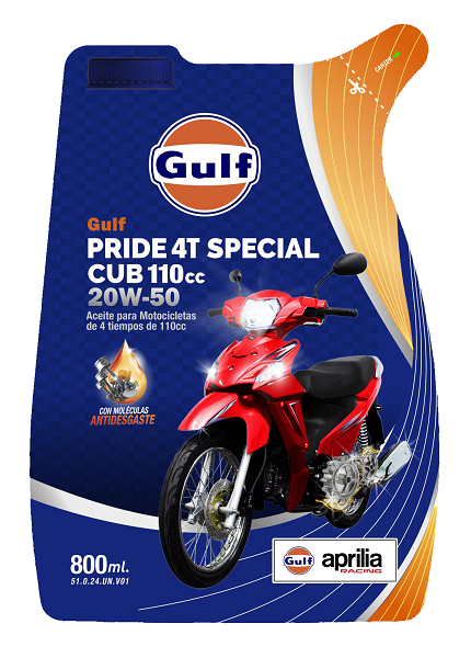 01.4.12.56 - 20W50 PRIDE 4T SPECIAL X800ML - DOY PACK